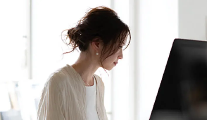 LPデザインしている様子